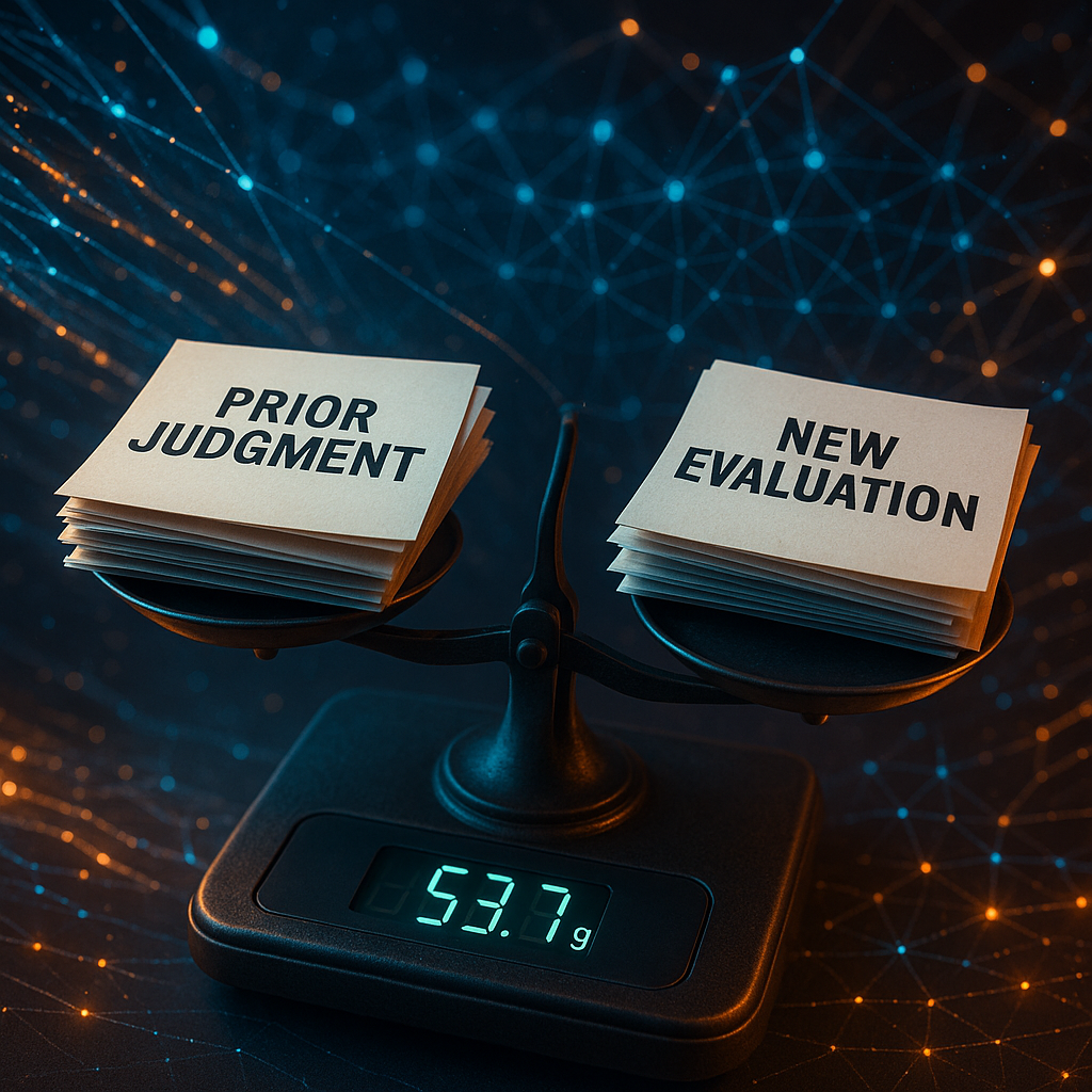 LLM Bias Found: Prior Judgments Skew New Evaluations